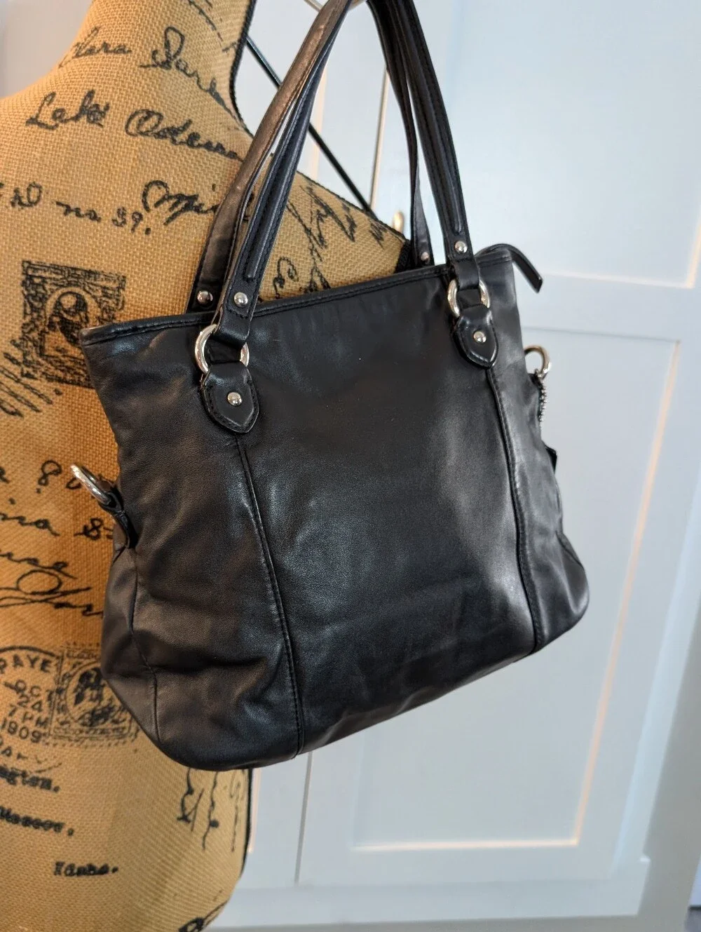 Coach Soft Black Shoulder Bags